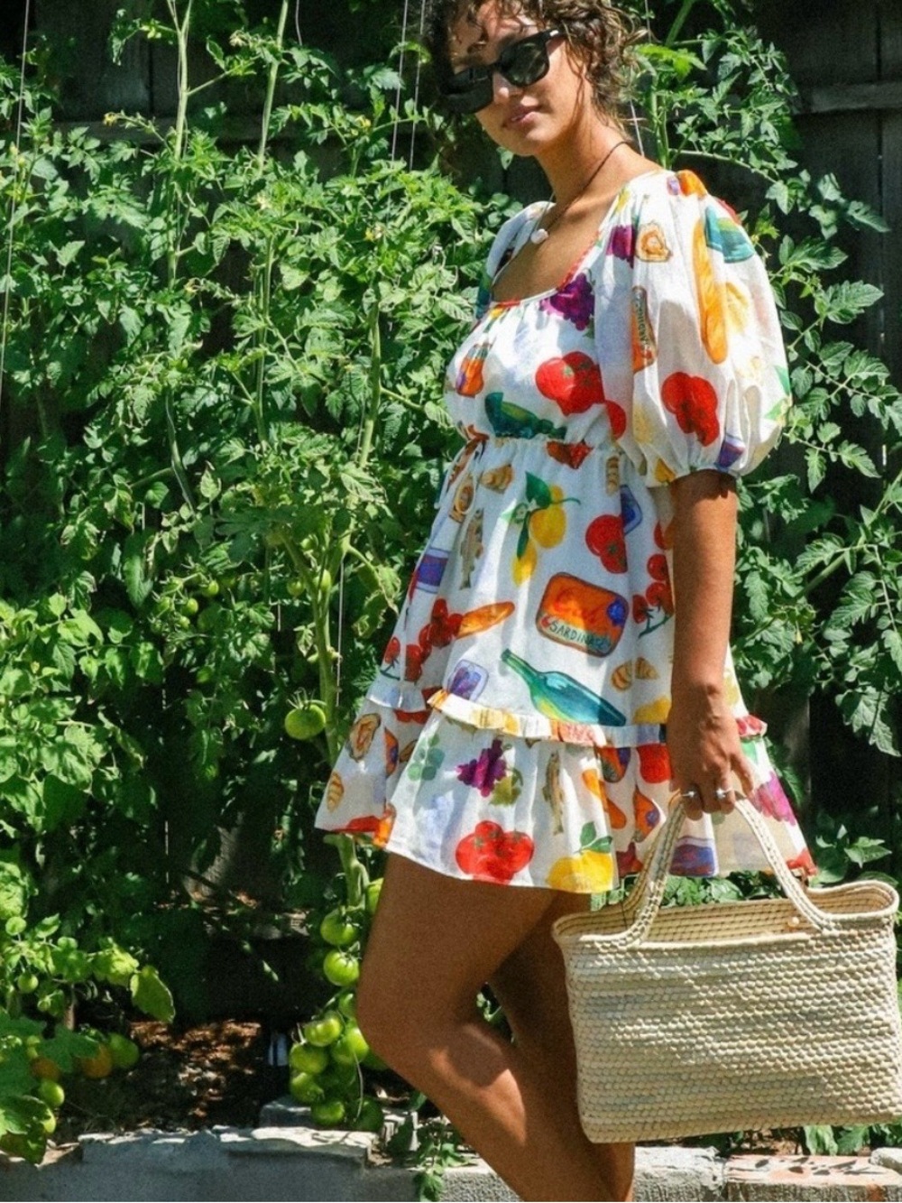 Lisa Says Gah Nuuly Italian Summer Leila Cotton Mini Dress Size L - Picture 4 of 11